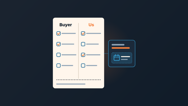 An overview of the mutual action plan process for sales teams.