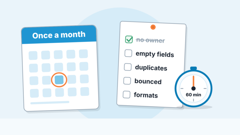 Wall calendar with one day circled, a five-item checklist with the first item ticked, and a kitchen timer set to 60 minutes