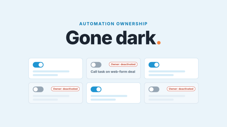 Pipedrive automation cards switched off after the owner's account is deactivated