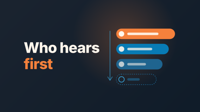Price increase rollout: customer list sorted by who to tell first